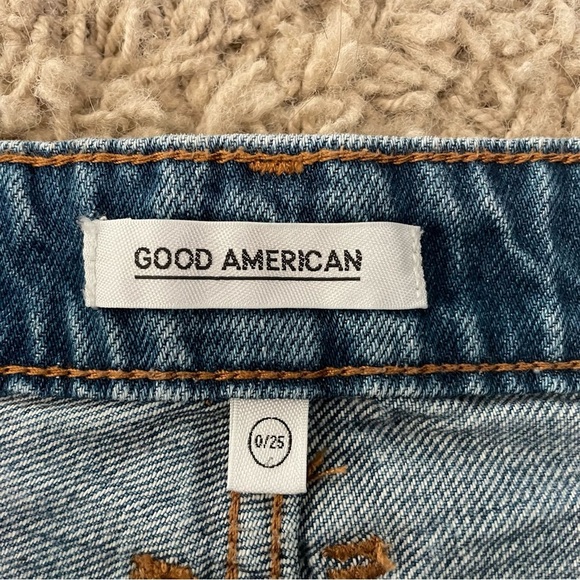 Good American Bombshell Shorts Blue 646 0/25 - Picture 8 of 10